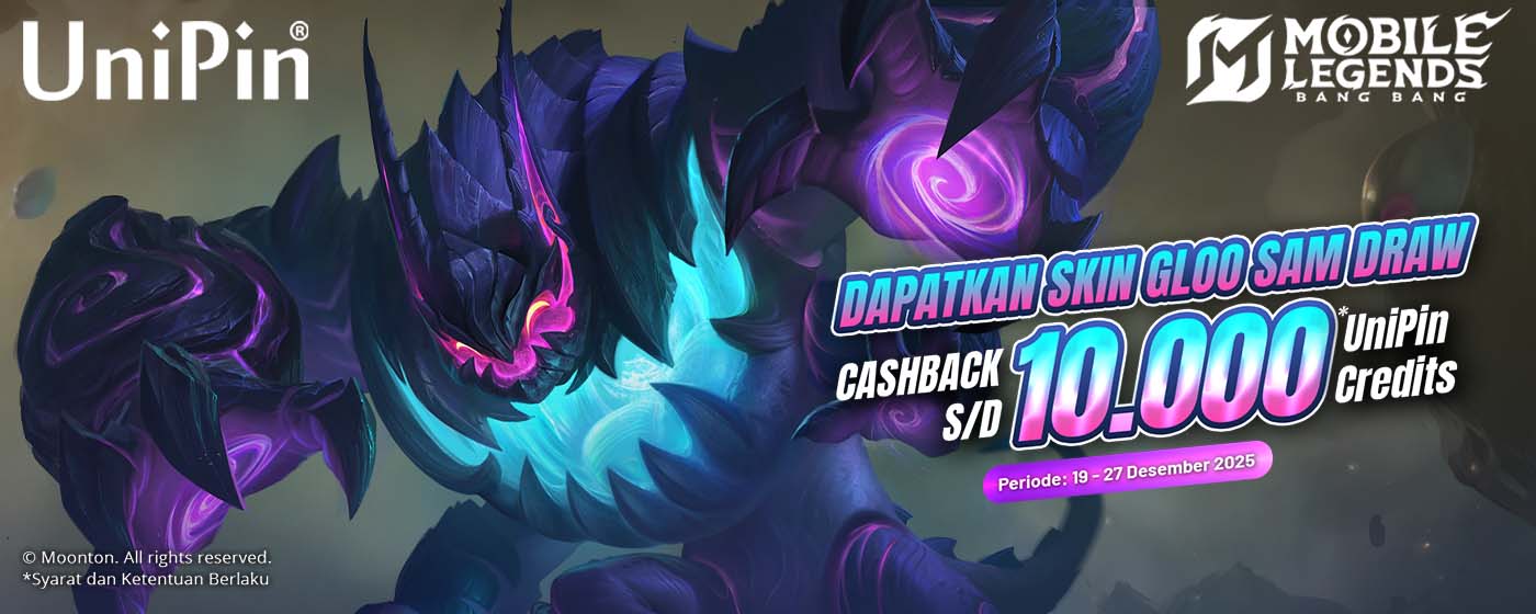 Bergaya di Mobile Legends dengan Skin Gloo dan Dapatkan Cashback UniPin!